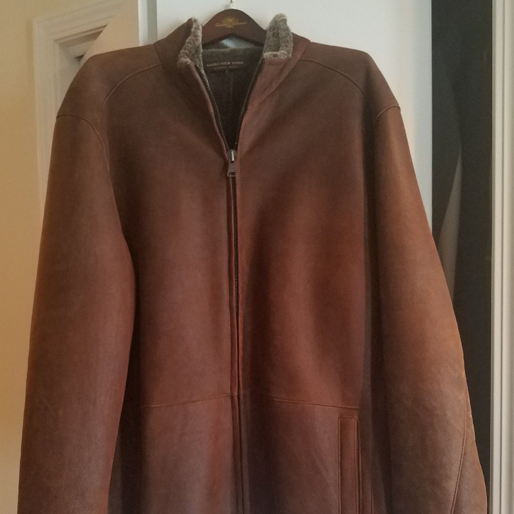 Marc New York- Andrew Marc Men's Shearling Coat XL